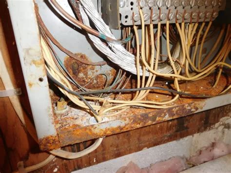 corroded electrical box|electrical panel cabinet corrosion.